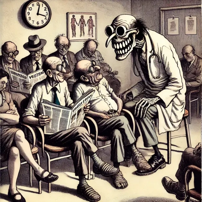 Une salle d'attente.