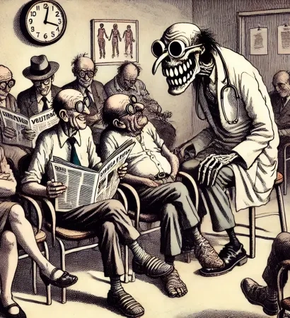 Une salle d'attente.