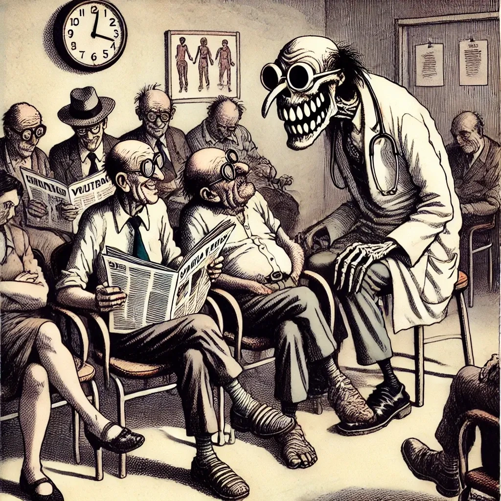 Une salle d'attente.